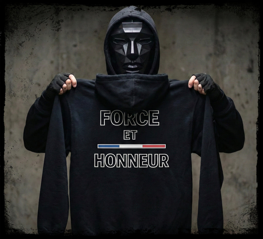 SWEAT ZIPPÉ — FORCE ET HONNEUR
