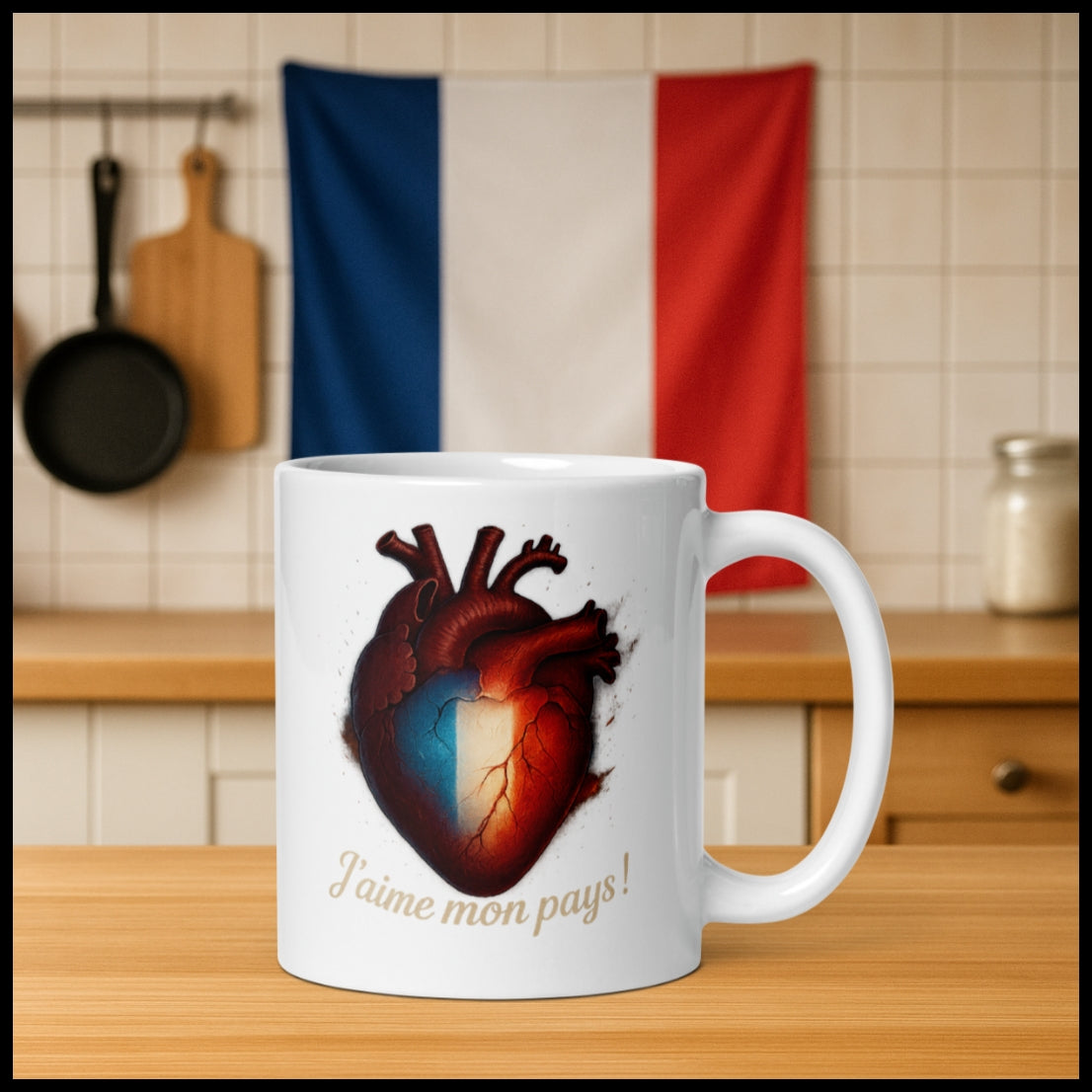 MUG - COEUR FRANÇAIS