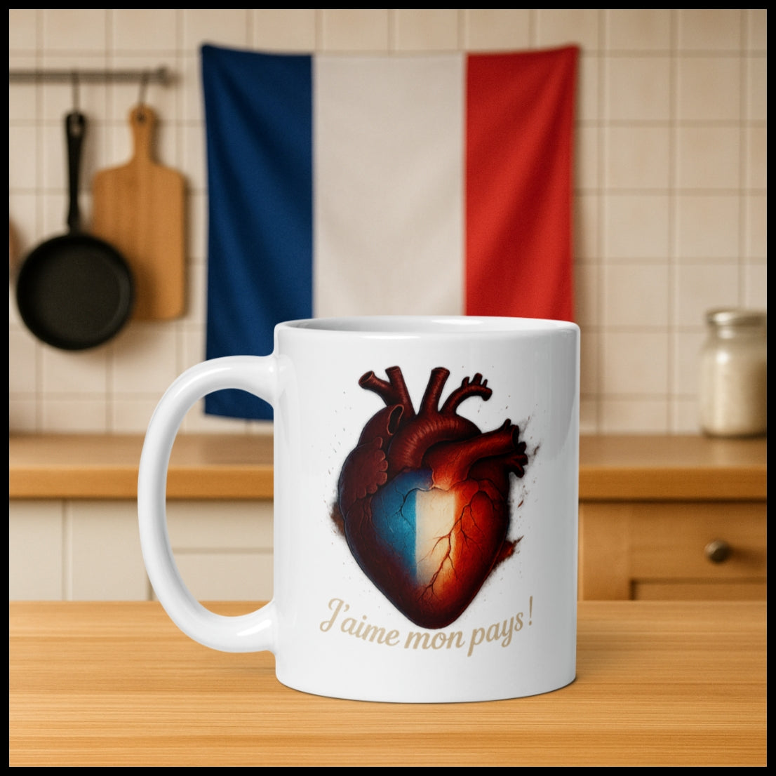 MUG - COEUR FRANÇAIS